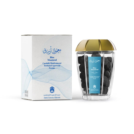 Blue Maamoul by Abdul Samad Al Qurashi 90g – Unisex Oud Maamoul