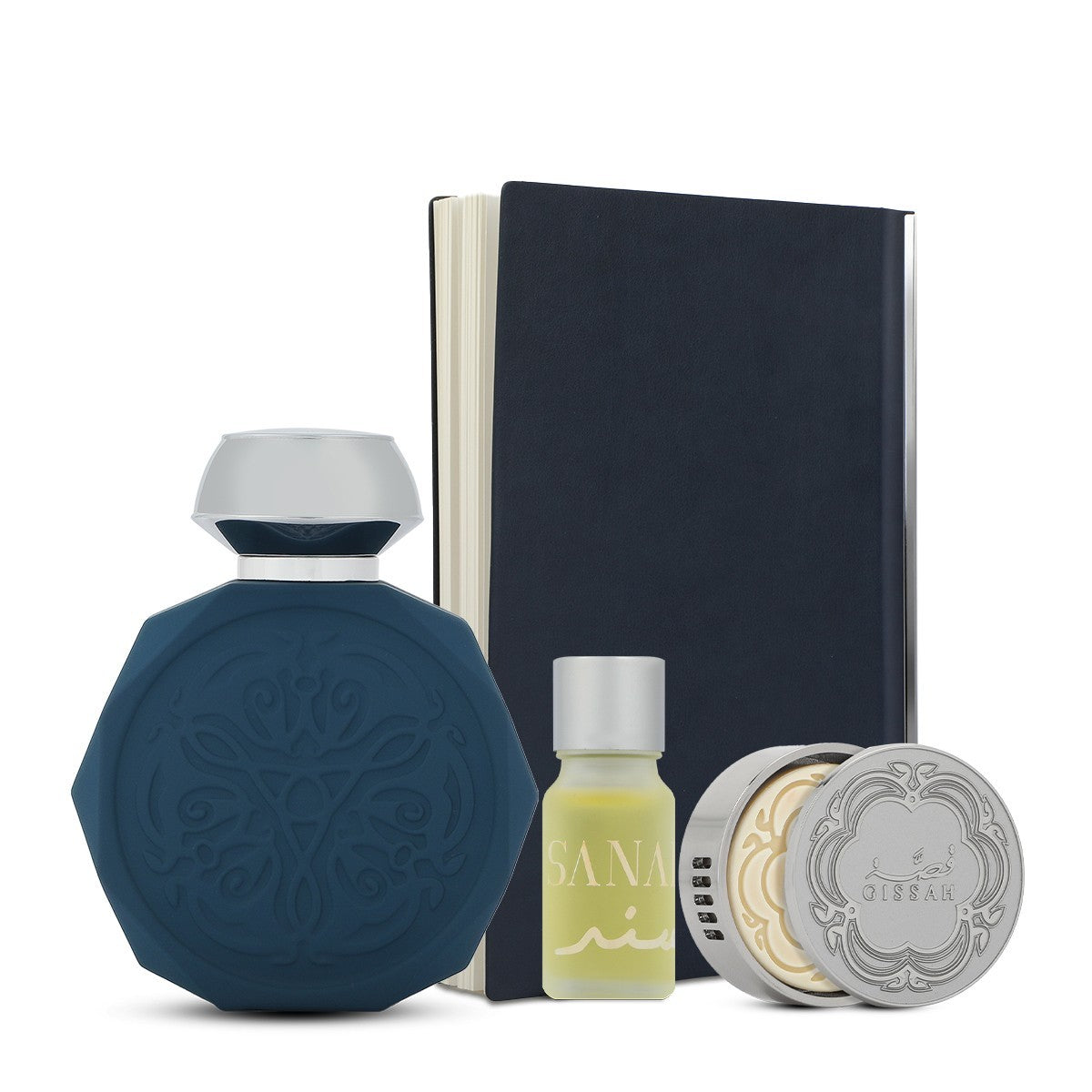 Sanad Perfume Gift Set by Gissah Fragrances 4-Piece Unisex Set