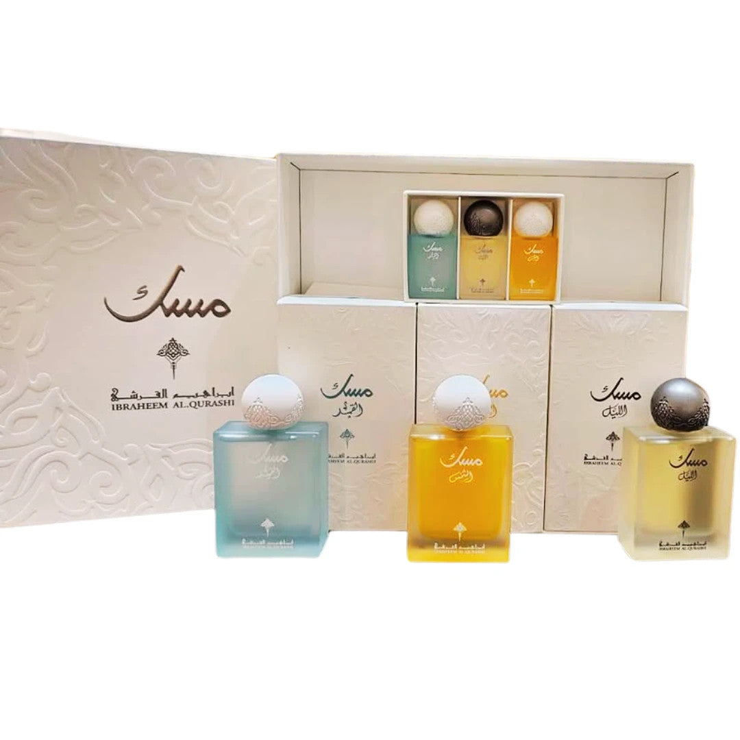Ibraq Musk Collection by Ibrahim Al Qurashi Luxury 6-Piece Perfume Set