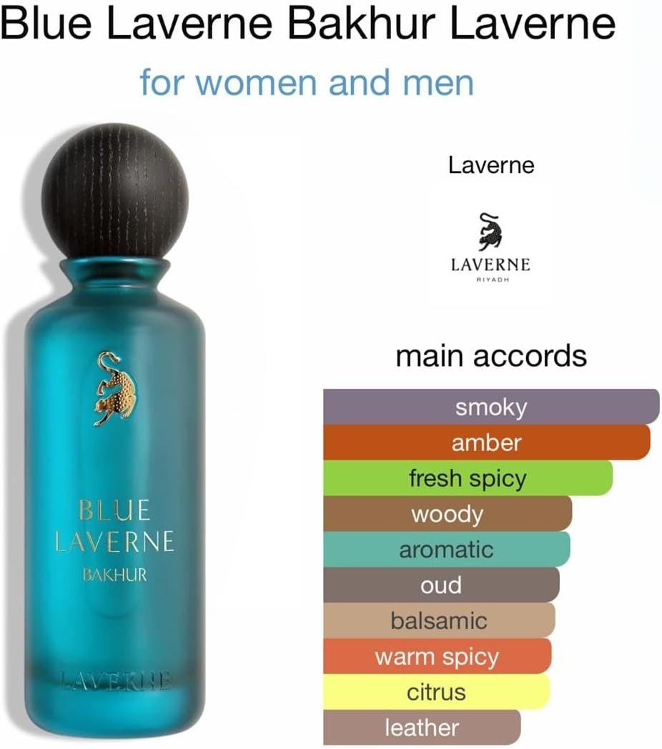 Blue Laverne Bakhur by Laverne Perfumes Eau De Parfum 200ml Spray