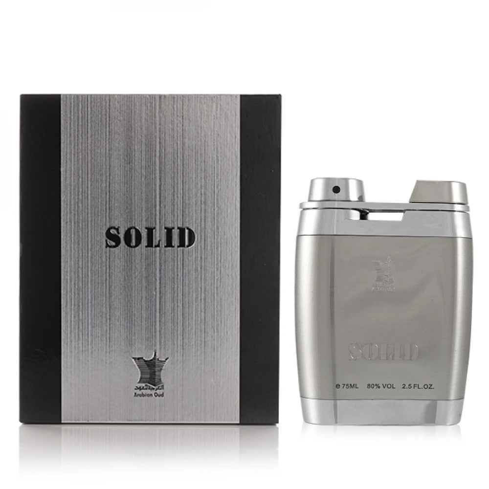 Solid Silver by Arabian Oud Eau De Parfum 75ml Spray for Men