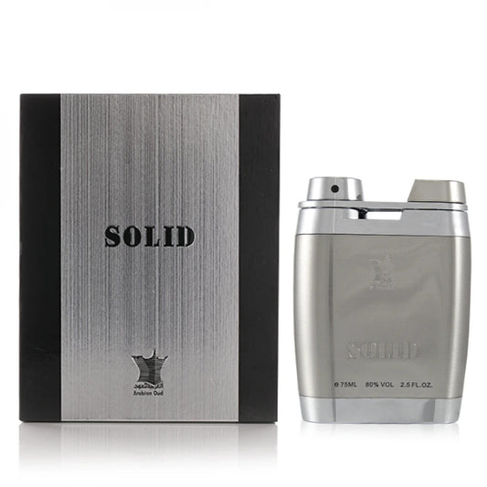 Solid Silver by Arabian Oud Eau De Parfum 75ml Spray for Men