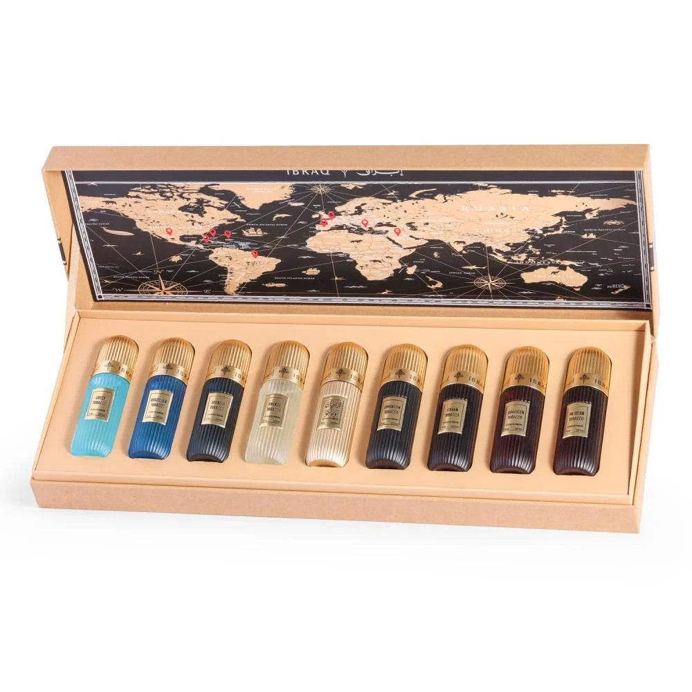 Tobacco Collection by Ibrahim Al Qurashi 9×20ml Luxury Unisex Perfume Set