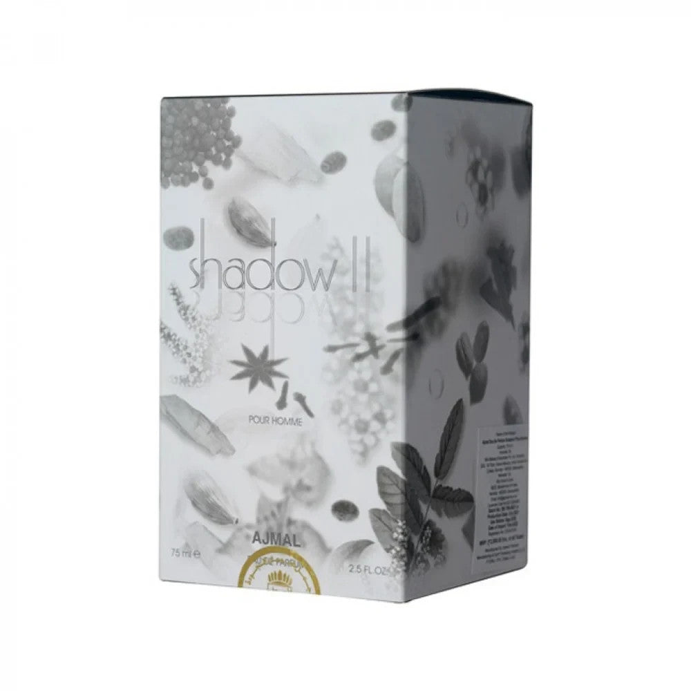 Shadow II for Him by Ajmal Eau De Parfum 75ml Spray for Men