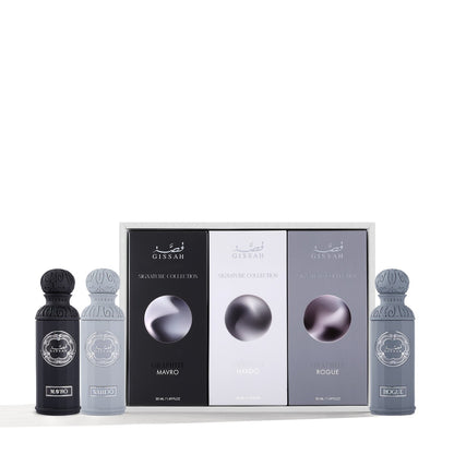 Graphite by Gissah Fragrances 3×50ml Luxury Unisex Perfume Set