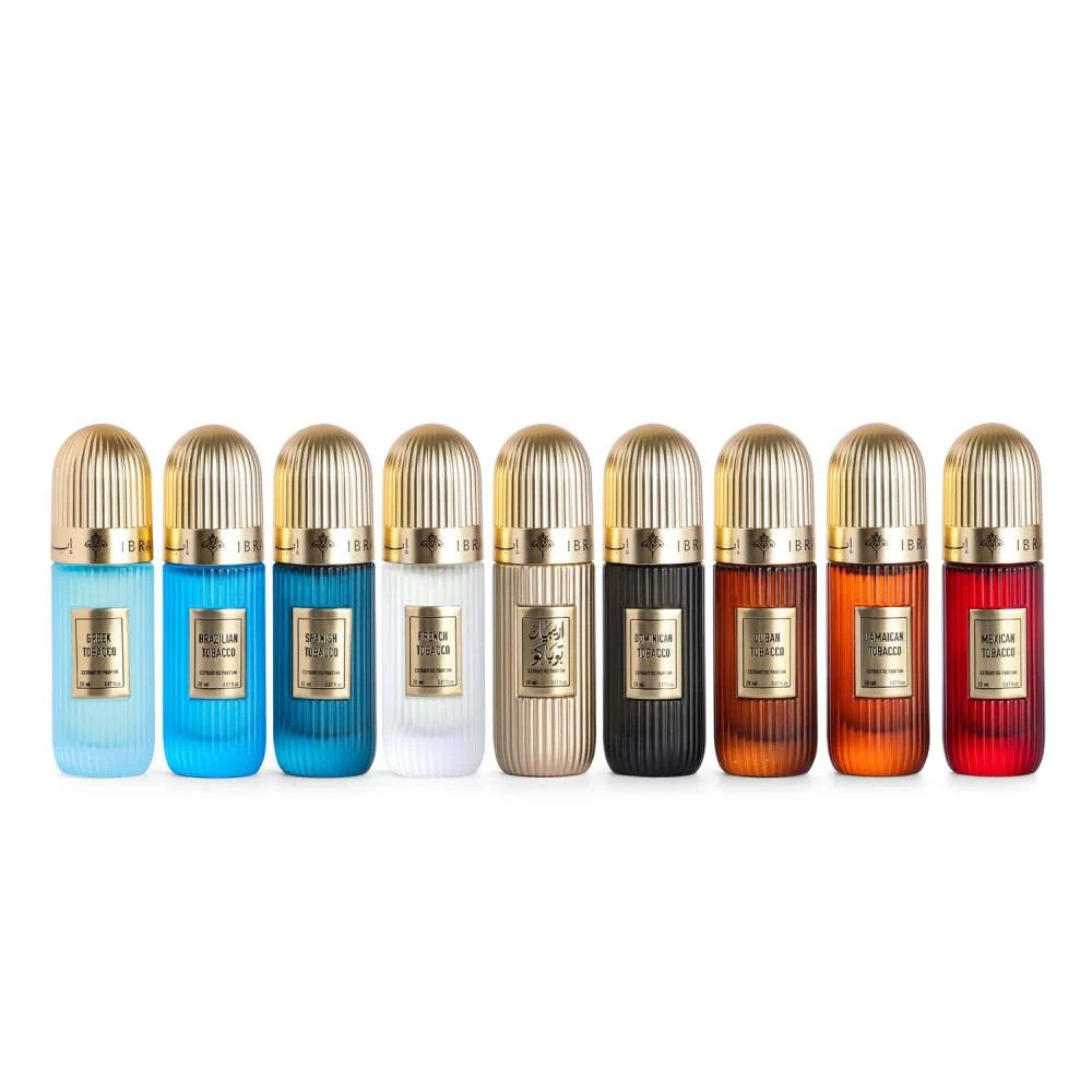 Tobacco Collection by Ibrahim Al Qurashi 9×20ml Luxury Unisex Perfume Set