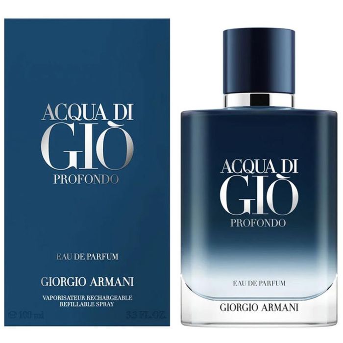 Acqua Di Gio Profondo by Giorgio Armani Eau de Parfum for Men – Green Mandarin Marine Lavender Patchouli