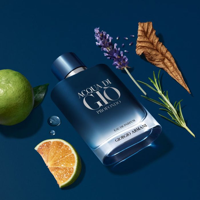 Acqua Di Gio Profondo by Giorgio Armani Eau de Parfum for Men – Green Mandarin Marine Lavender Patchouli