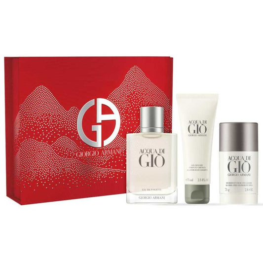 Acqua Di Giò by Giorgio Armani 100ml EDT Gift Set for Men with Shower Gel and Deodorant