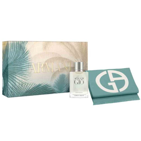 Acqua Di Giò by Giorgio Armani 100ml EDT Gift Set for Men with Beach Towel