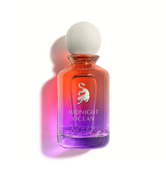 Midnight Ocean by Laverne Eau de Parfum 100ml for Men with lemon, grapefruit, apple, leather, frankincense, sandalwood, amber, vanilla, and coconut.