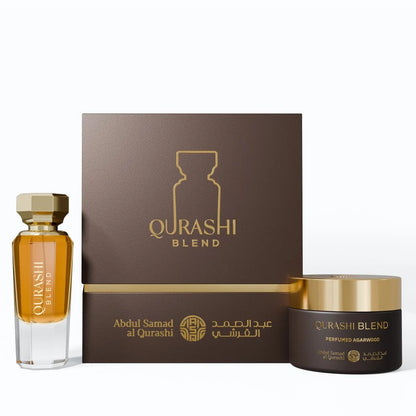 Qurashi Blend ASQ Gift Set 90ml with 20g agarwood incense by Abdul Samad Al Qurashi – Unisex