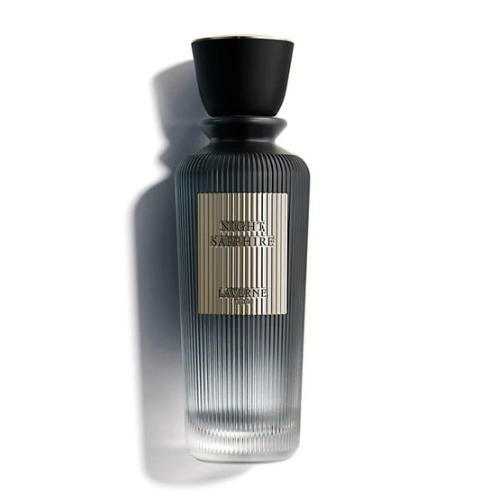 Night Sapphire by Laverne Eau de Parfum 200ml for Women with white jasmine, sakura blossoms, nutmeg, mandarin, sandalwood, amber, and white musk.