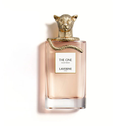 The One by Laverne Eau de Parfum 100ml for Women with red berries, mandarin, orange blossom, jasmine, Damask rose, pink peony, and cedarwood.