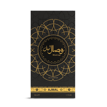 Wisal Layl by Ajmal Eau de Parfum Spray 50ml – Unisex Oud Perfume