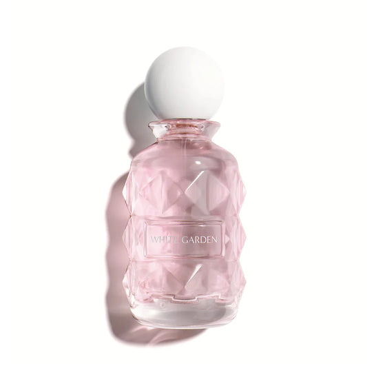 White Garden by Laverne Eau de Parfum 100ml for Women with bergamot, mandarin, apple, geranium, orange blossom, plum, vanilla, musk, and sandalwood.