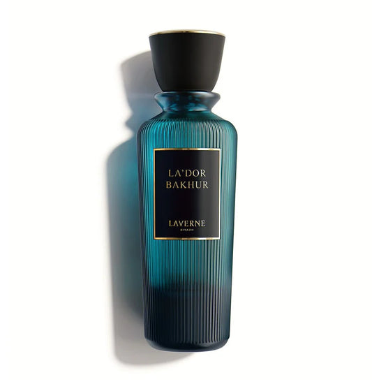 La'Dor Bakhur by Laverne Eau de Parfum 200ml unisex fragrance with cardamom, citrus, coffee, leatherwood, patchouli, guaiac wood, and musk.